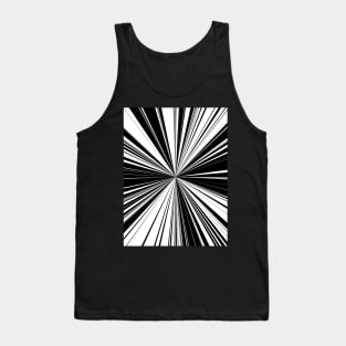 Black And White Tunnel Vision Tank Top